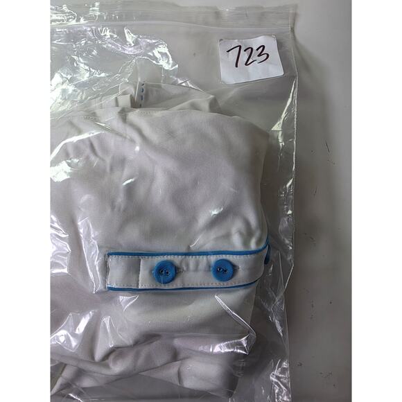 SWING CONTROL White Royal Blue Accents NEW Active Outdoor Golf Polo Top SZ L NWT - Picture 8 of 8